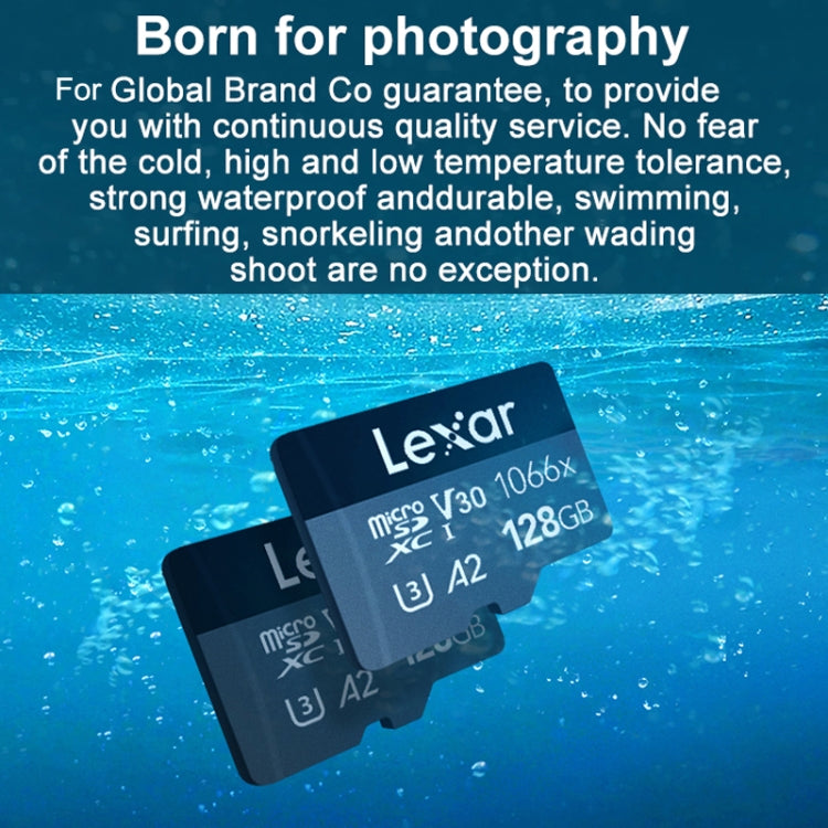Lisslune | Lexar LKSTF1066X High-Speed TF Card Action Camera Surveillance Recorder Memory Card, Capacity: 64GB
