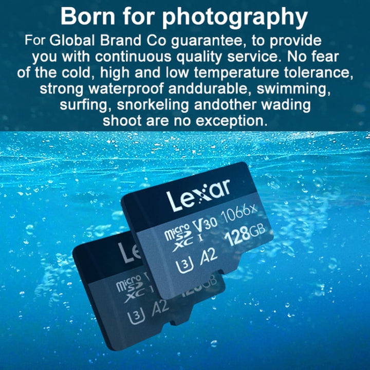 Lisslune | Lexar LKSTF1066X High-Speed TF Card Motion Camera Surveillance Recorder Memory Card, Capacity: 128GB