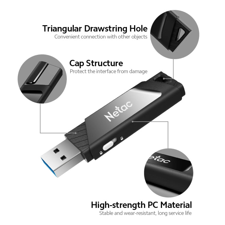 Lisslune | Netac U336 Protection with Lock Car High-Speed USB Flash Drives, Capacity: 32GB