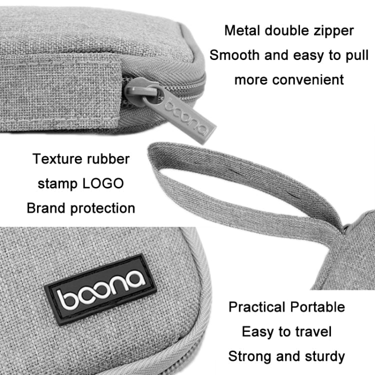 Lisslune | Baona Smart Watch Band Data Cable Portable Storage Bag For Apple Watch, Specification: Small (Black)
