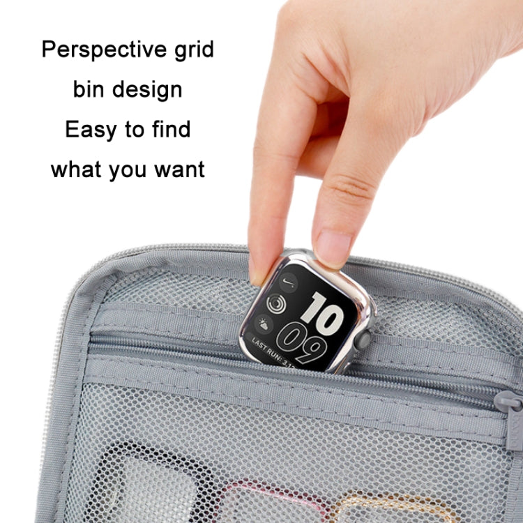 Lisslune | Baona Smart Watch Band Data Cable Portable Storage Bag For Apple Watch, Specification: Small (Black)