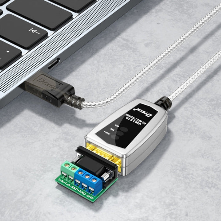 Lisslune | DTECH DT-5119 0.5 m USB to RS485/422 Industrial Converter Serial Line Communication Adapter