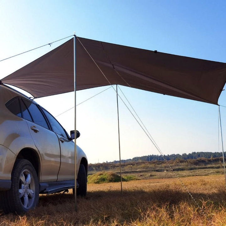 Lisslune | Outdoor Picnic Camping Tent Beside The Car Waterproof Sunshade 200x440cm (Dark Gray)