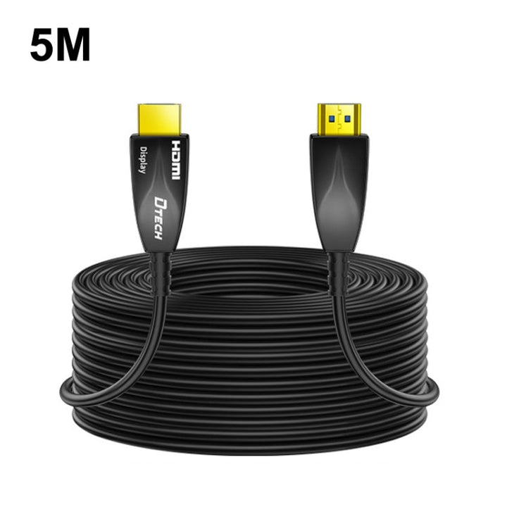 Lisslune | DTECH HDMI 2.0 Version fiber optic line 4K 60Hz large screen television engineering cabling, length: 5m