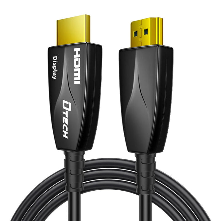 Lisslune | DTECH HDMI 2.0 Version Fiber Optic Cable 4K 60Hz Large Screen TV Engineering Wiring, Length: 70m