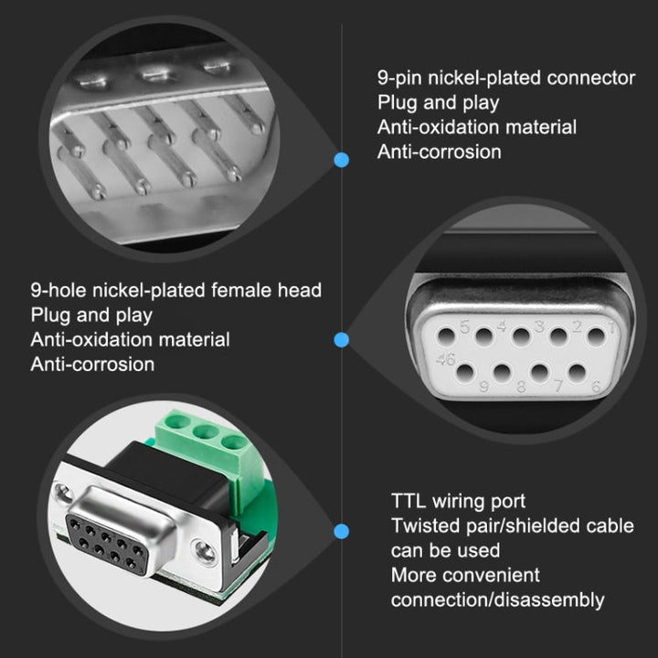 Lisslune | DTECH DT-9005 Without Power Supply RS232 to TTL Serial Port Module, Interface: 3.3V Module