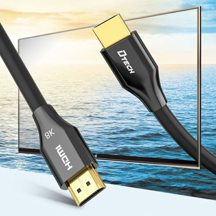 Lisslune | DTECH HDMI 8K 60Hz HD Fiber Optic Cable TV Display Projector Extension Cable 3m