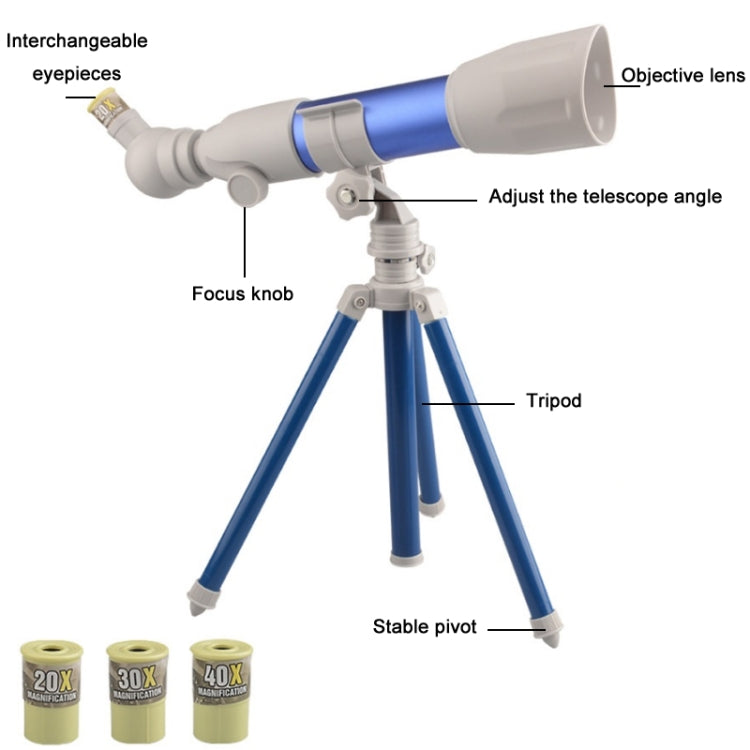 Lisslune | Children High-definition Multiple Astronomical Telescope Science Teaching Aids(B Model Red)