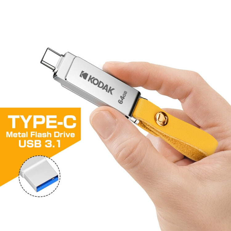 Lisslune | Kodak K243C 2 In 1 Type-C/USB-C + USB3.1 High-Speed Transfer U-Disk, Capacity: 128GB