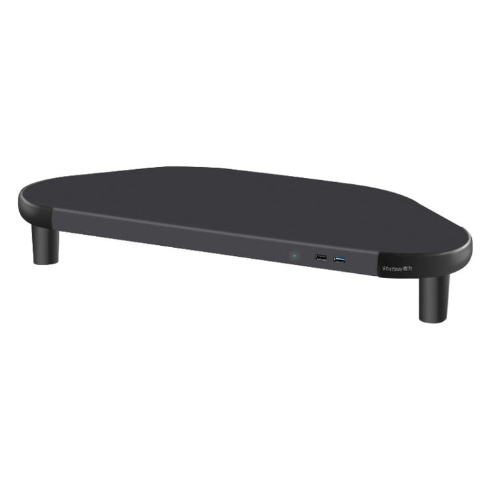 Lisslune | Vaydeer ZGP011 Metal Corner Computer Monitor Shelving (USB3.0 + 3 x USB2.0)