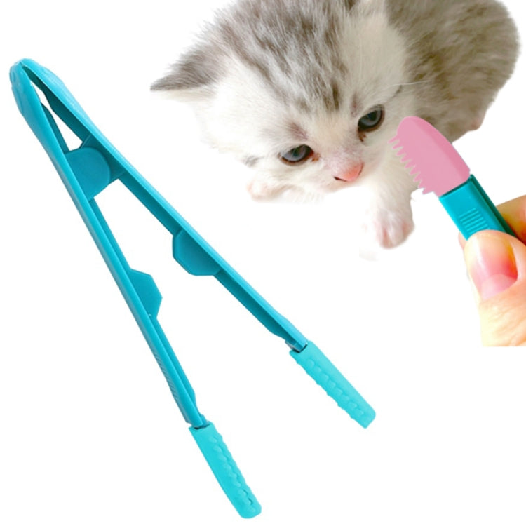 Cat Eye Brush Pet Eye Cleaner Cat Hair Knot Brush (All Blue)