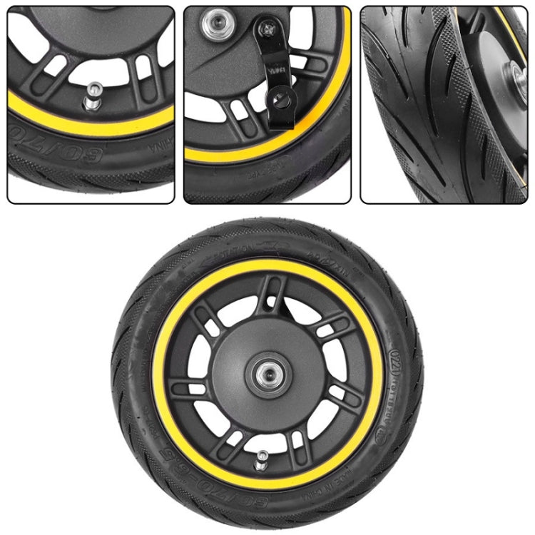 Lisslune | 10 Inch Electric Scooter Front Tire Tubeless for Ninebot MAX G30 (Yellow)