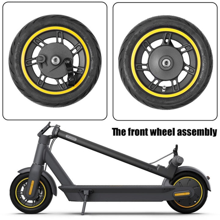 Lisslune | 10 Inch Electric Scooter Front Tire Tubeless for Ninebot MAX G30 (Yellow)