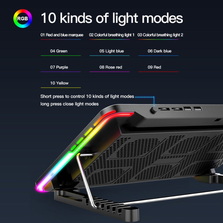 Lisslune | CoolCold F5 Laptop Radiator Holder Office Desk Adjustable Laptop Cooler, Style: Fantasy Edition