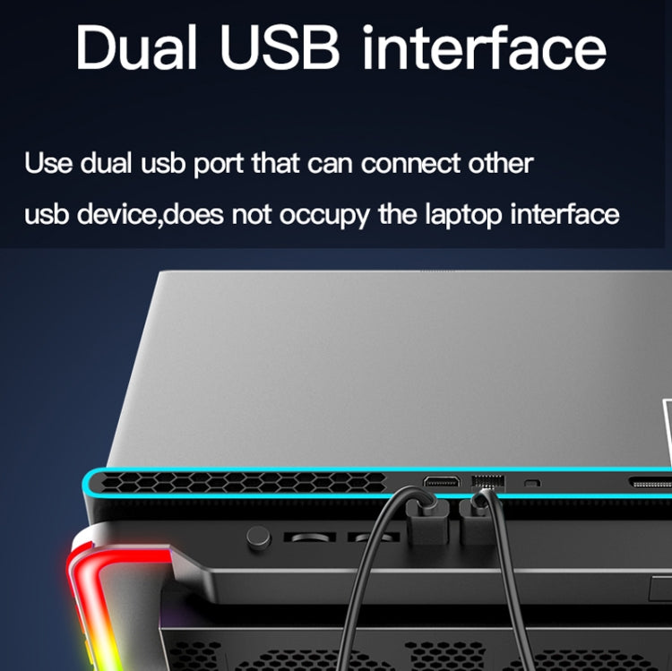 Lisslune | CoolCold F5 Laptop Radiator Holder Office Desk Adjustable Laptop Cooler, Style: Fantasy Edition