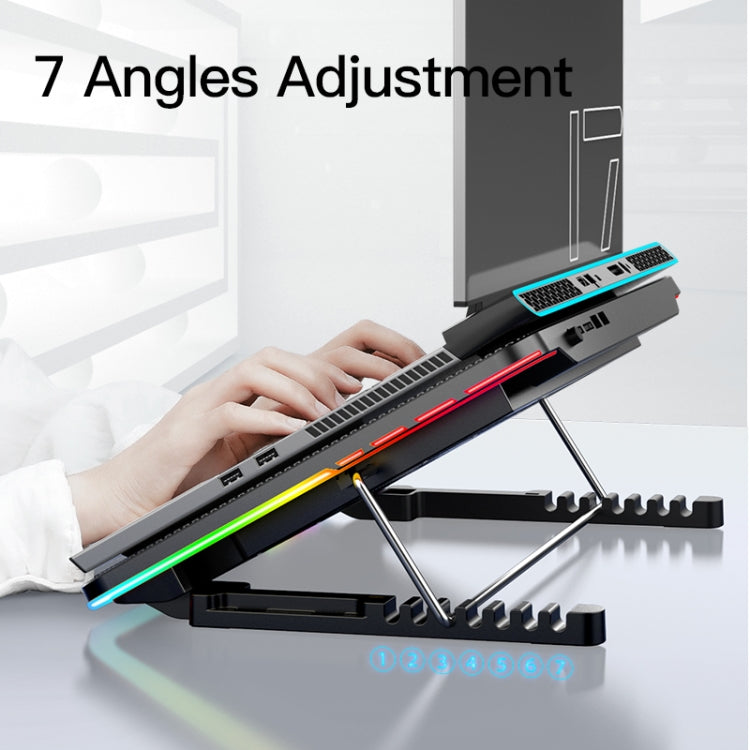 Lisslune | CoolCold F5 Laptop Radiator Holder Office Desk Adjustable Laptop Cooler, Style: Fantasy Edition