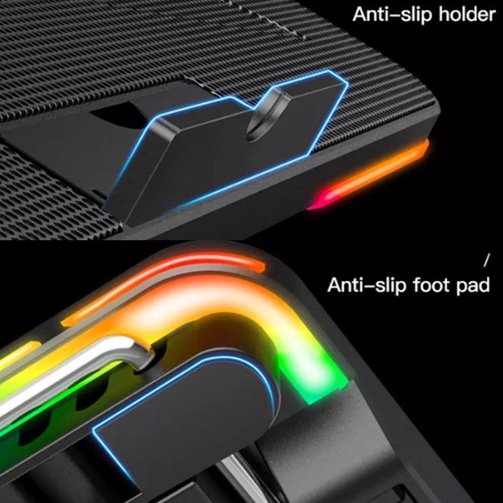 Lisslune | CoolCold F5 Laptop Radiator Holder Office Desk Adjustable Laptop Cooler, Style: Fantasy Edition