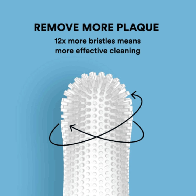 Pet Silicone Teeth Support Structure Mouth Cleaning Toothbrush (Red)