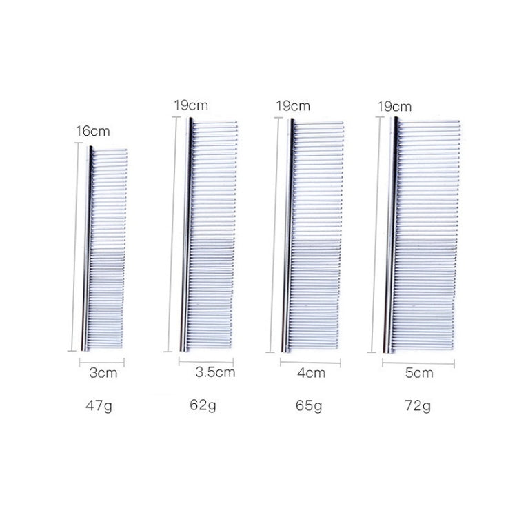 Stainless Steel Pet Comb Pet Hair Comb, Specification: M
