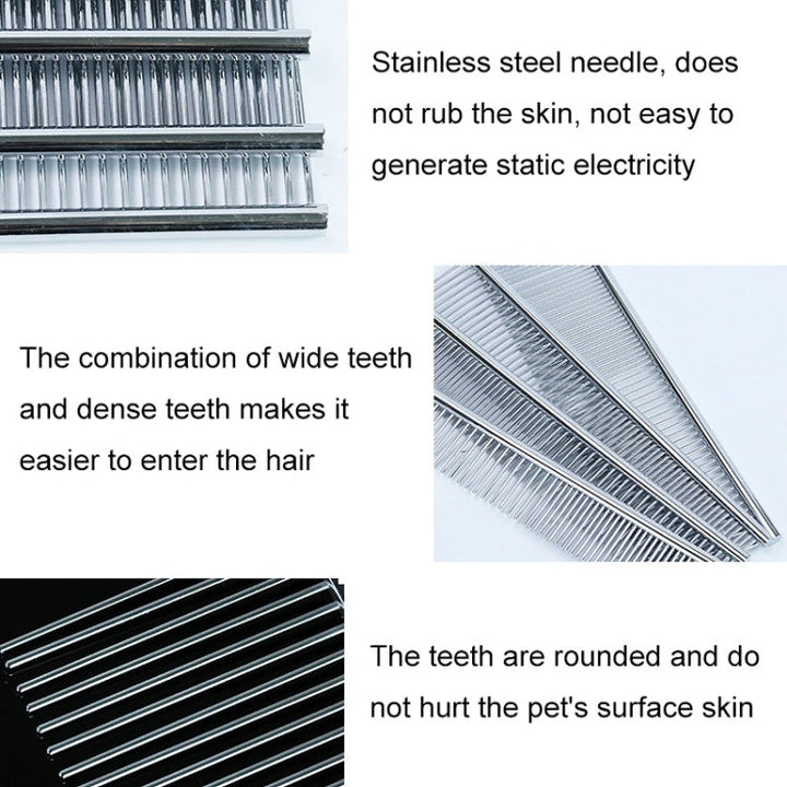 Stainless Steel Pet Comb Pet Hair Comb, Specification: M