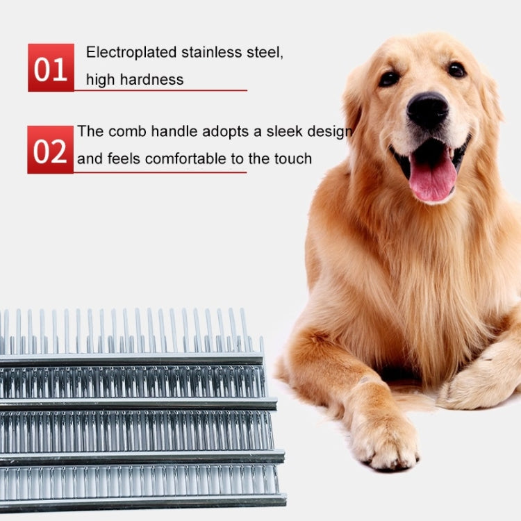 Stainless Steel Pet Comb Pet Hair Comb, Specification: M