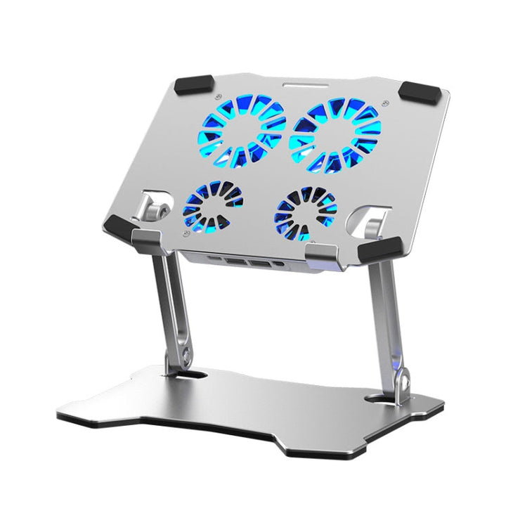 Lisslune | X16 Tablet PC Holder Aluminum Alloy Laptop Cooler with 4 Fans