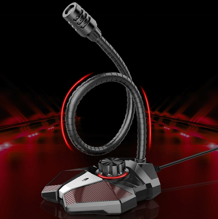 Lisslune | 3.5mm JK omnidirectional microphone with built-in sound card Flexible gaming microphone