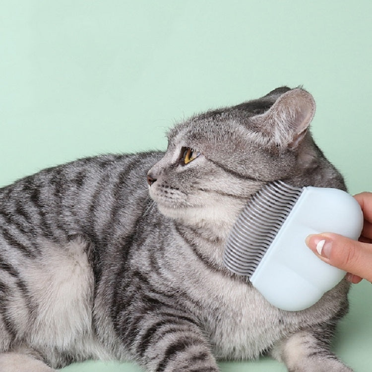 Pet Hair Removal Shell Comb Cat Tickle Massage Comb (White)