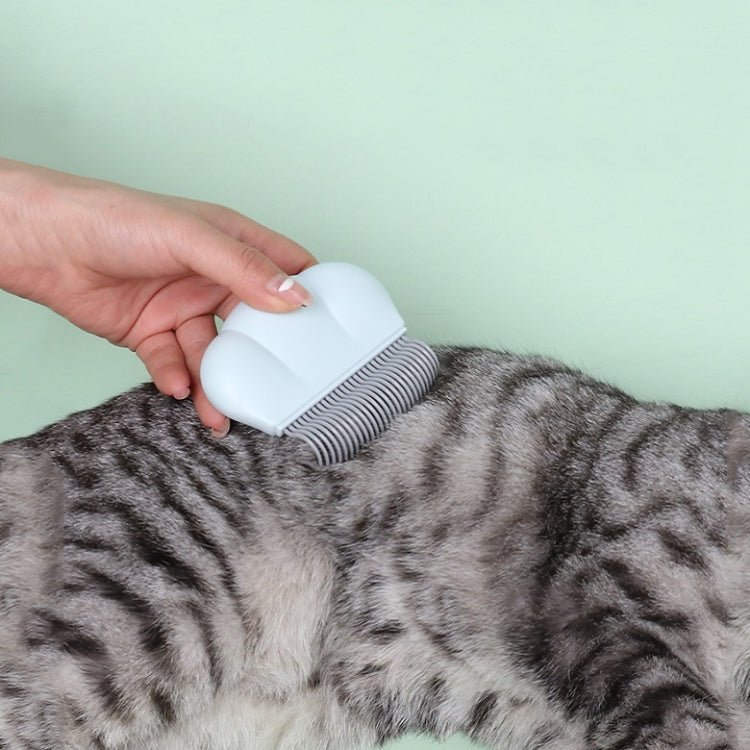 Pet Hair Removal Shell Comb Cat Tickle Massage Comb (White)