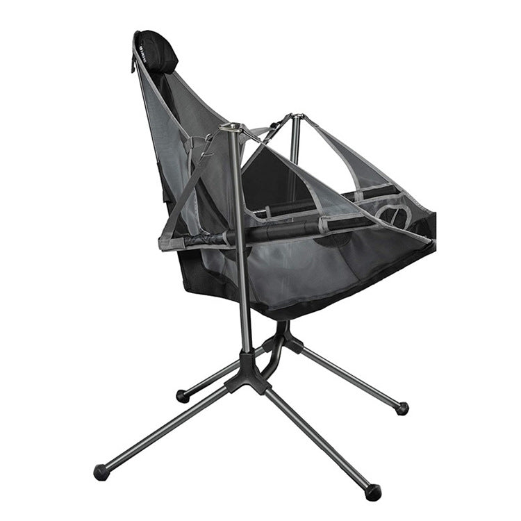 Lisslune | LT32004 Outdoor Portable Folding Rocking Chair(Grey)
