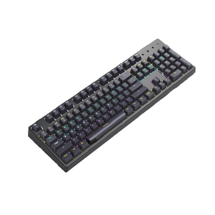 Lisslune | Bluetooth Wired 104-Key Two-Color Translucent Keycap Mechanical Keyboard (Black)