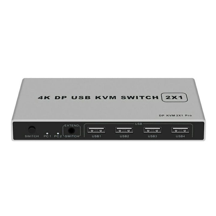Lisslune | 4K KYSW59 60HZ DP USB KVM Switch 2-in-1 Computer Sharing Device