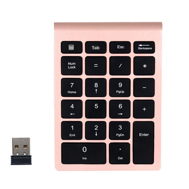 Lisslune | BT304 22 Keys Laptop Mini Wireless Keyboard, Spec: 2.4G (Gold)