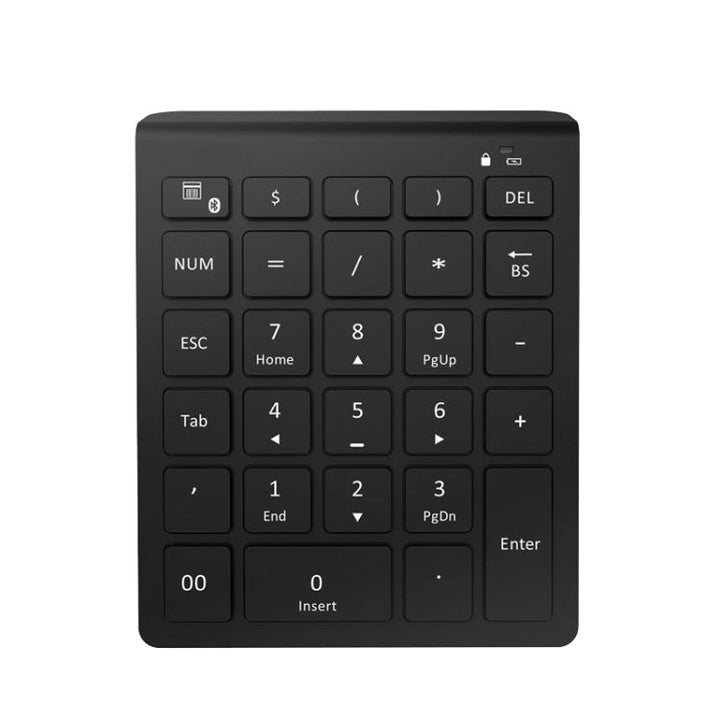 Lisslune | BT302 28 Keys Laptop Mini Wireless Keyboard, Specification: Bluetooth (Black)