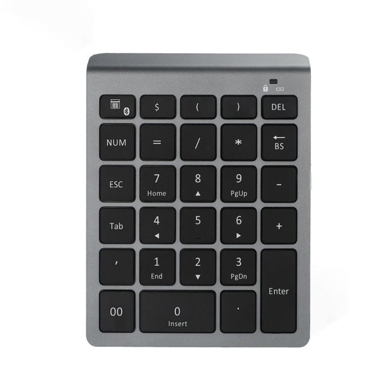 Lisslune | BT302 28 Keys Laptop Mini Wireless Keyboard, Specification: Bluetooth (Gray)