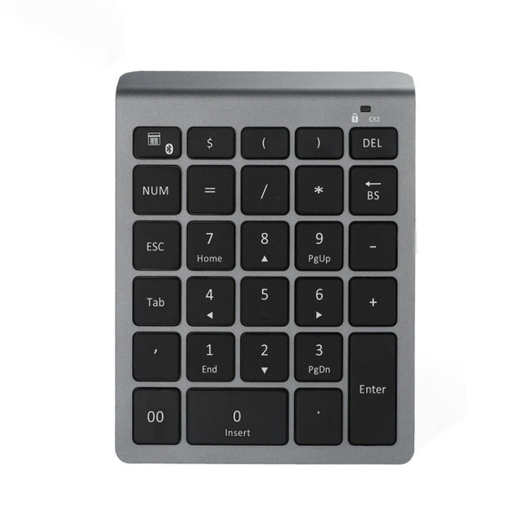 Lisslune | BT302 28 Keys Laptop Mini Wireless Keyboard, Specification: Bluetooth (Gray)