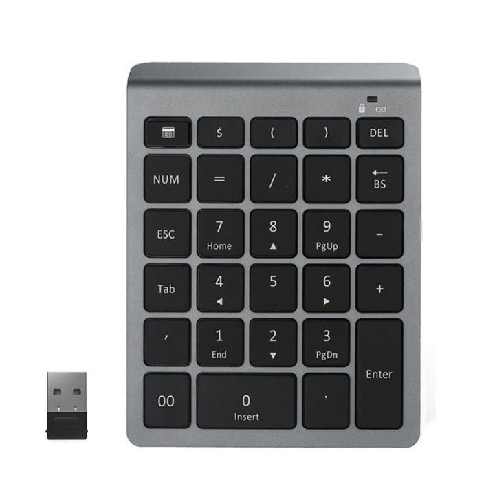 Lisslune | BT302 28 Keys Laptop Mini Wireless Keyboard, Specification: 2.4G (Gray)