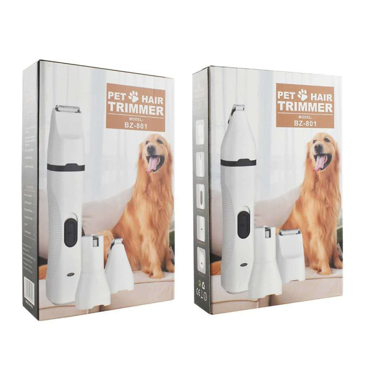 Pet USB Electric Shaver Dog Hair Trimmer Nail Polisher