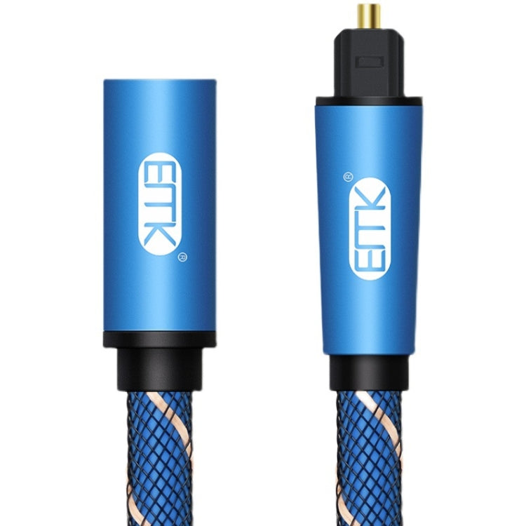 Lisslune | EMK Male To Female SPDIF Paired Digital Optical Audio Extension Cable, Cable Length: 3m (Blue)