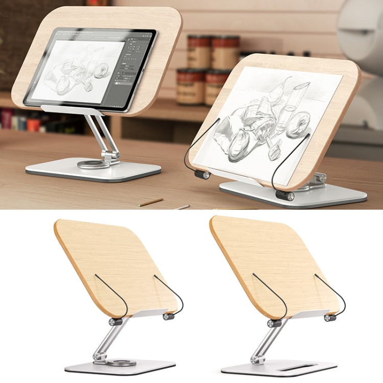 Lisslune | R03 Reading Bookshelf Desktop 360-Degree Rotation Multifunctional Height-Adjustable Tablet Stand