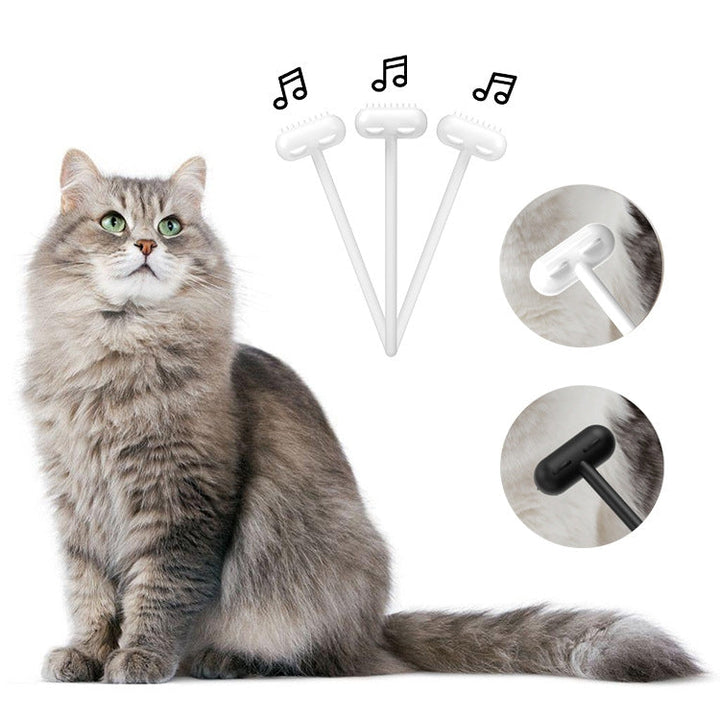 Pet Cat and Dog Accessories Long Handle Comb with Base (Blue)