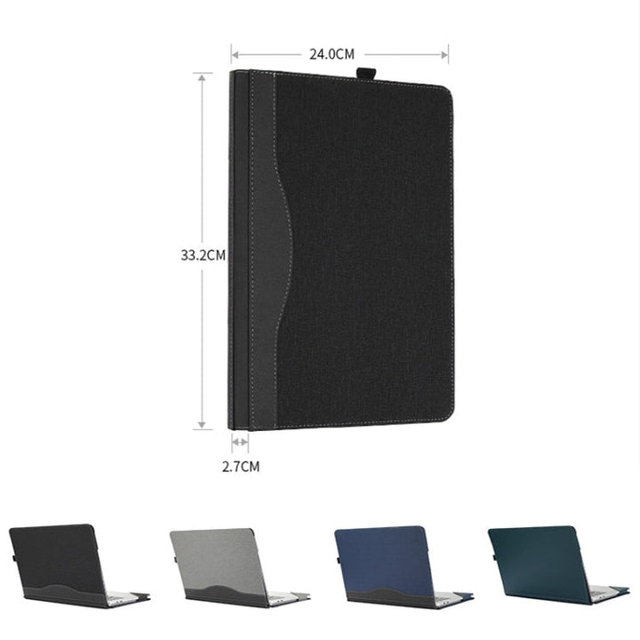 Lisslune | Laptop360 Anti-Drop Protective Case for Microsoft Surface Laptop Studio (Vegan Leather - Dark Green)