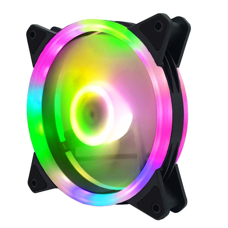 Lisslune | Computer CPU RGB glowing cooler 2 fans + remote control