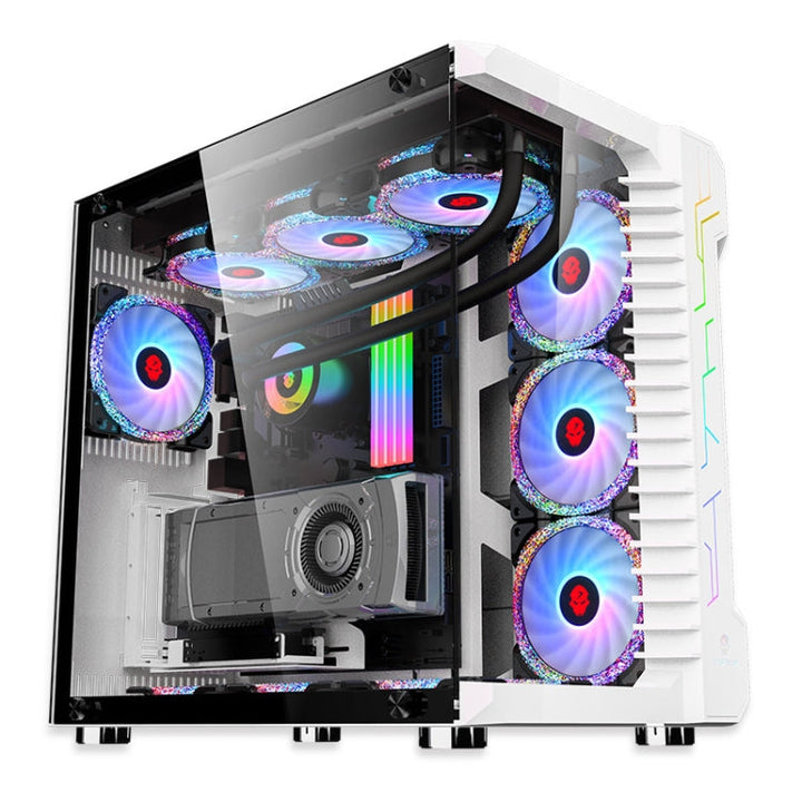 Lisslune | Computer CPU RGB glowing cooler 4 fans + remote control