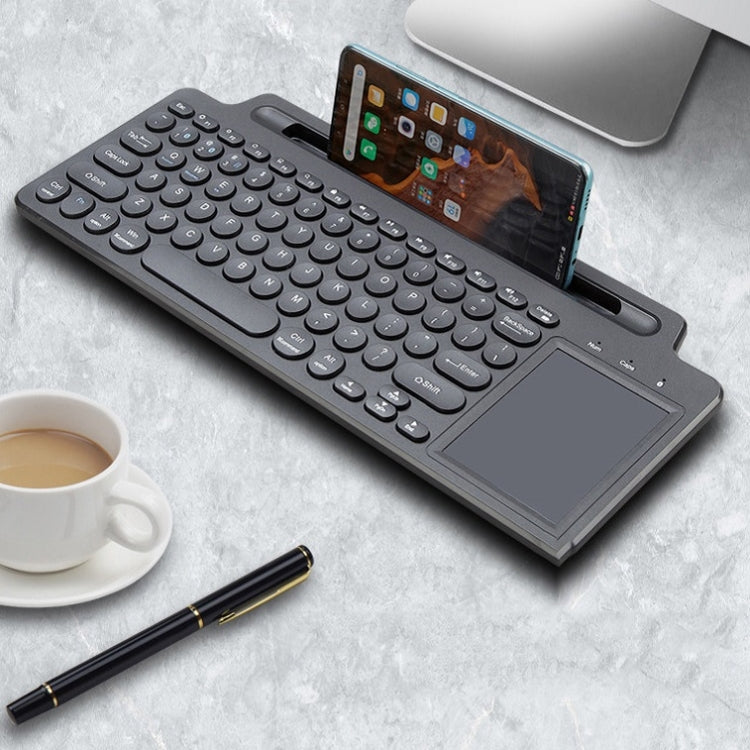 Lisslune | 2.4G Bluetooth Wireless Keyboard with Card Slot Holder with Touchpad