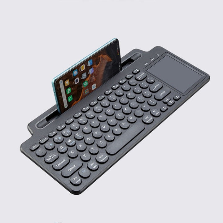 Lisslune | 2.4G Bluetooth Wireless Keyboard with Card Slot Holder with Touchpad