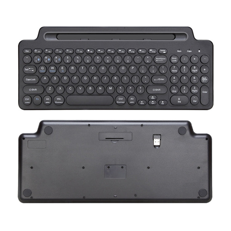 Lisslune | 2.4G Bluetooth Wireless Keyboard with Card Slot Holder with Touchpad