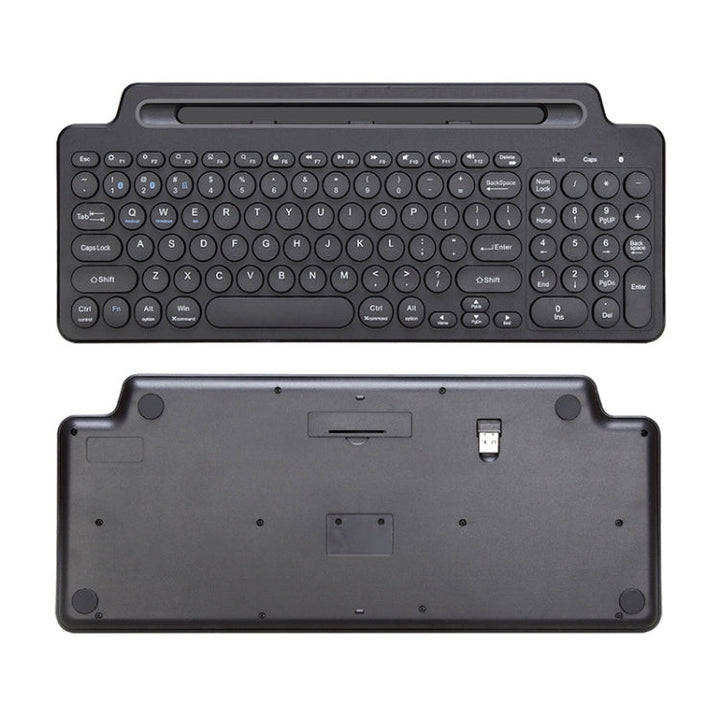 Lisslune | 2.4G Bluetooth Wireless Keyboard with Card Slot Holder with Touchpad