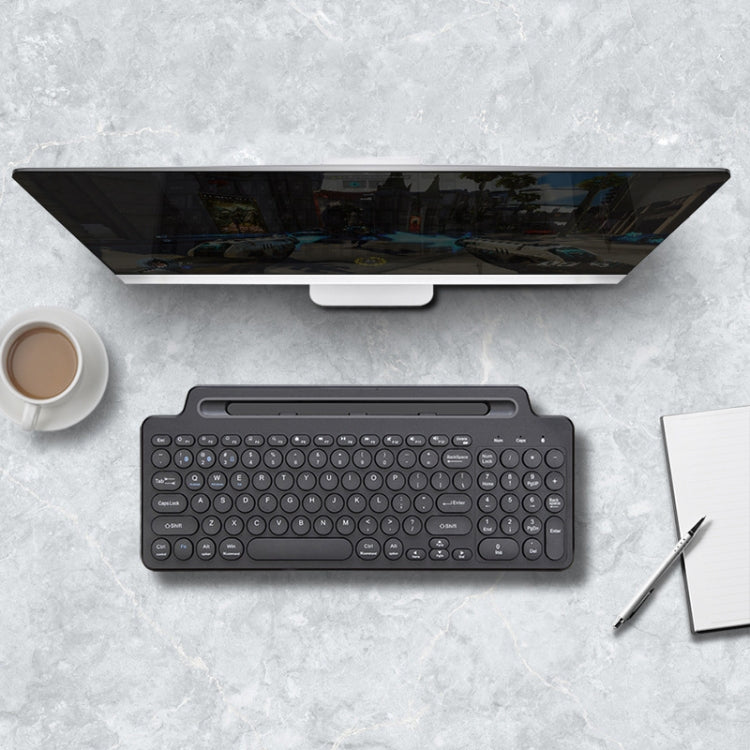 Lisslune | 2.4G Bluetooth Wireless Keyboard with Card Slot Holder with Touchpad