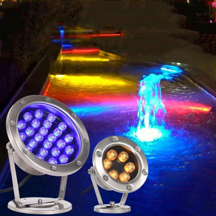 Lisslune | LED Underwater Light Pool Fish Pond Fountain Waterproof Landscape Light 18W (White)
